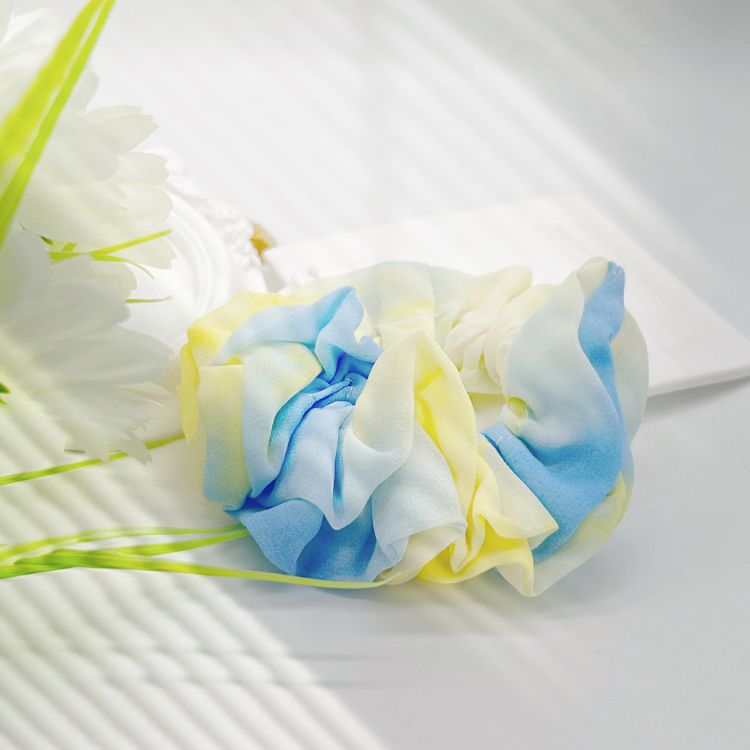 Chiffon Color Dye Scrunchie