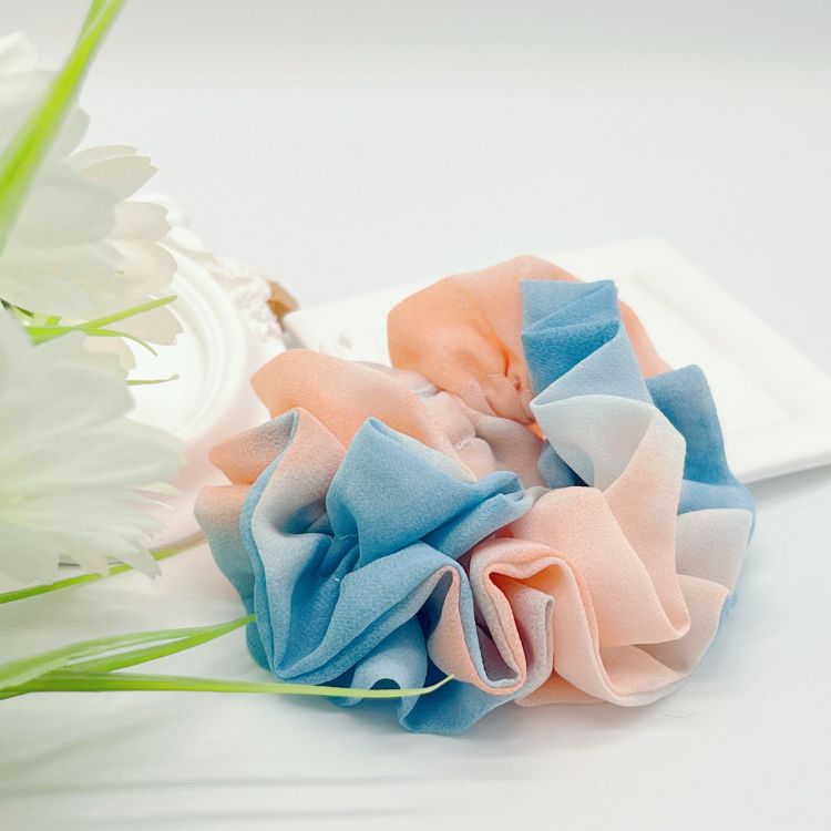 Chiffon Color Dye Scrunchie