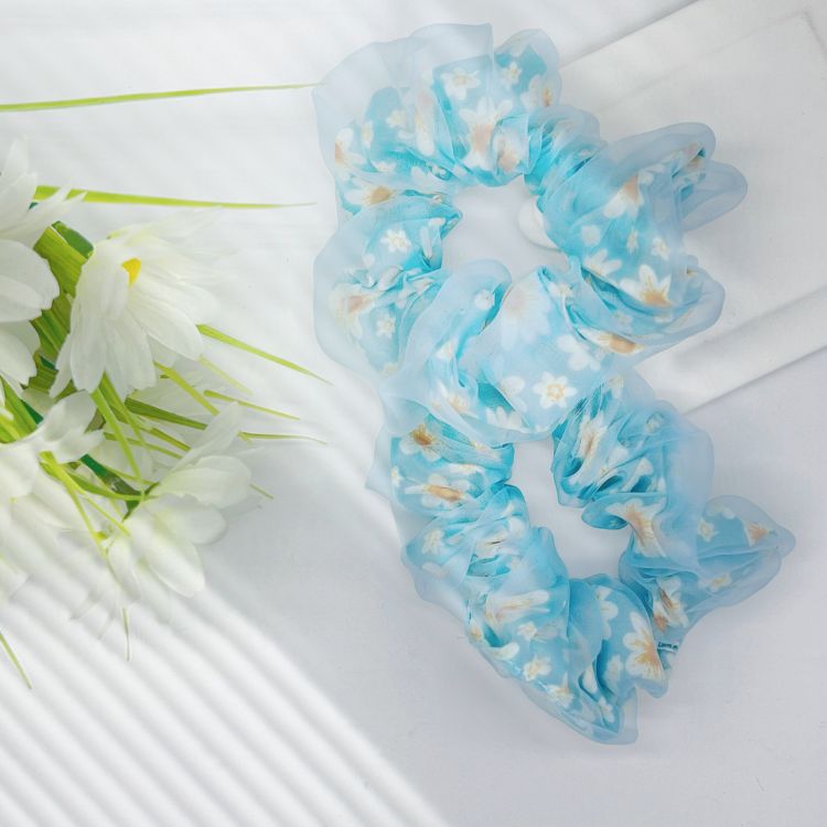 Chiffon Wrapped Scrunchie