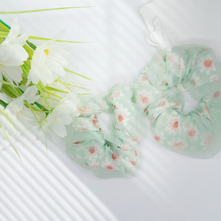 Chiffon Wrapped Scrunchie