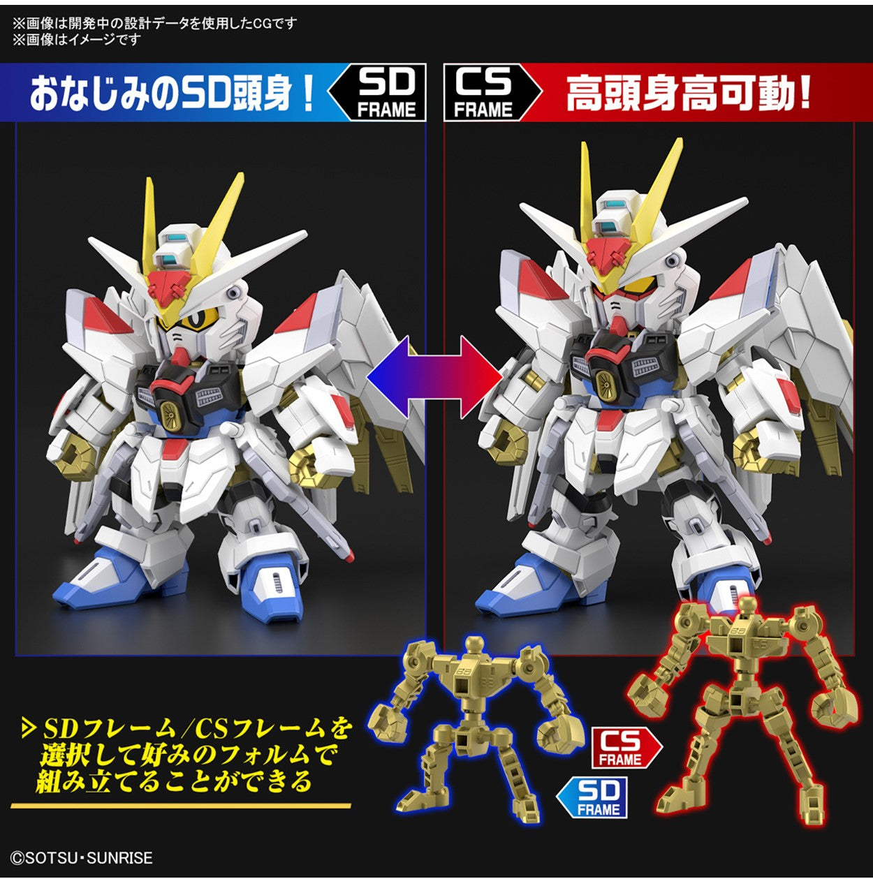 SD GUNDAM CROSS SILHOUETTE MIGHTY STRIKE FREEDOM GUNDAM