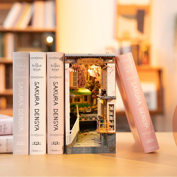 Sakura Densya DIY Miniature Booknook